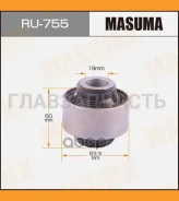����������� Masuma NOTE E12 front low R Nissan Latio 2012-2016/Nissan March 2010-2024/Nissan NOTE 2012-2020/ RU755 ����