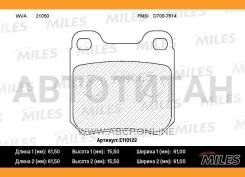 ������� ��������� ������ (��� �������) (����� Semi-Metallic) OPEL Omega A/B Vectra B/SAAB 900 93-98/9-3 98-03/9-5 (TRW GDB915) E110122 E110122 ����