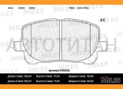 ������� ��������� �������� (��� �������) (����� Semi-Metallic) (Toyota Avensis Verso 2.0/2.0D 01-) (TRW GDB3315) E100232 E100232 ����