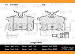 ������� ��������� ������ � �������� (����� Semi-Metallic) SEAT Ibiza 02-/Skoda Fabia 99-08/VW POLO 01- (TRW GDB1475) E110182 E110182 ����
