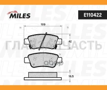 ������� ��������� ������ (����� Semi-Metallic) Honda CR-V III 07- (TRW GDB3576) E110422 Miles E110422 E110422 ����