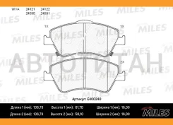 ������� ��������� �������� (��� �������) (����� Low-Metallic)Toyota Auris 1.33-2.2 07- (��������������) (TRW GDB3481) E400240 Miles E400240 E400240 ��...