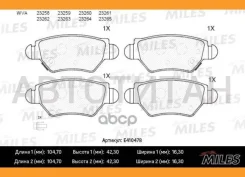 ������� ��������� ������ OPEL Astra G 98/Zafira 0305 ������ Miles E410478 E410478 ����