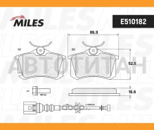 ������� ��������� ������ Ceramic � �������� ������, SEAT Ibiza 02-/Skoda Fabia 99-08/VW POLO 01- Ceramic Miles E510182 E510182 ����