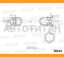 ������ � ����� ������ AUDI A4/VW Passat 1.8T-2.3 95-05 (ABS) (GKN 301223) GC02012 Miles GC02012 GC02012 ����