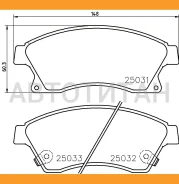 ������� ��������� �������� | ����� | Chevrolet Cruze (J300) 1.6 05.2009 - Chevrolet AVEO Saloon (T300) 1.6 03.2011 - Nisshinbo NP6048 NP6048 ����
