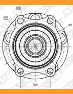 ��������� ���� ����. Subaru Forester SH / Impreza GH3, GH7, GH8 / Legacy BM -11 SAT ST28473FG000 ST28473FG000 ����