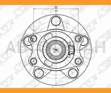��������� ���� ����. MMC ASX/Lancer/Outlander/RVR 4WD 07- SAT ST3785A009 ST3785A009 ����