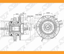 ��������� ���� ����� Nissan Murano Z50/Presage U31/Quest V42/Teana #J31 SAT ST40202CA010 ST40202CA010 ����