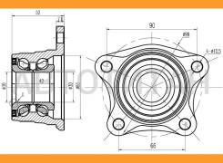 ����������� ������ Toyota Corona/Carina/Caldina 2WD 92-01 SAT ST4240920010 ST4240920010 ����
