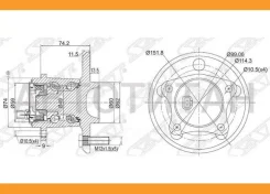 ��������� ���� ����. /���� Toyota Windom MCV30/Camry ACV40 SAT ST4245006040 ST4245006040 ����