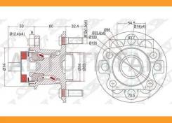 ��������� ���� ����. Toyota VITZ KSP90, NCP9#, SCP90/Ractis NCP10#, SCP100/Belta #SP92 05- (� ABS) SAT ST4245052060 ST4245052060 ����