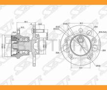 ��������� ���� ����. Toyota GAIA/Ipsum/Nadia/Picnic 96-04 SAT ST4245044010 ST4245044010 ����
