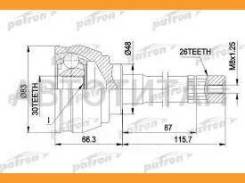 ������� ������� ��� Chevrolet: Tracker 99-04 Suzuki: Grand Vitara 99-05, Vitara 99-04, XL-7 02-03 PDS5822 ����