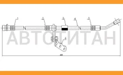 ����� ��������� ����� (�������) Honda Civic/Ferio MT/Domani/Partner/Isuzu Jemeni 94- RH L=455, ������ ST01464S04J01 ����