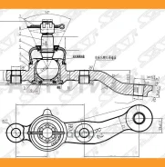 ������� ����� Toyota Aristo/Crown/Majesta/Soarer/LE�XUS GS300/400/430/SC430 97-05 RH SAT ST4333039535, ������ ST4333039535 ����