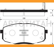 ������� ��������� Hyundai i30 07-/KIA CEED 07-/Carens 02- �������� SP1240 SP1240 ����