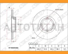 ���� ��������� (�����) Chevrolet Matiz 05-10 / Spark 05-10 / Daewoo Matiz 97-15 [ST96284392] ST96284392 ����