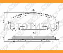 ������� ��������� (�������) Lexus RX 08-19 / Toyota Harrier (XU60) 13-20 / RAV4 (XA40) 12-19 / Lexus SAT ST0446548150, �������� ST0446548150 ����