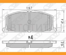 ������� ��������� (�������) Toyota Caldina (T190) 92-02 / Camry Japan 82-92 / Corolla (E90, E100) 83-, �������� ST04465YZZ50 ����