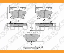 ������� ��������� (�����) Toyota Corolla (E120) 00-07 / Corolla Fielder (E120) 00-06 / Corolla JPN (, ������ ST0446652040 ����