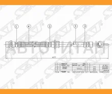 ����� ��������� �������� (�������) MMC COLT/Lancer/Libero/Mirage 94-03 LH=RH, �����/������ STMR129882 ����