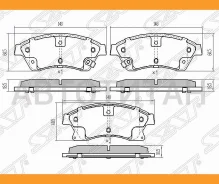 ������� ��������� (�������) Chevrolet Aveo 02- / Cruze 09-15 / Opel Astra 09-15 / Zafira 11-16 SAT ST13301207, �������� ST13301207 ����