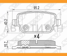 ������� ��������� (�����) Ford Focus 04-11 / Kuga 08-13 / Mondeo 07-15 / Galaxy 06-15, ������ ST1566234 ����