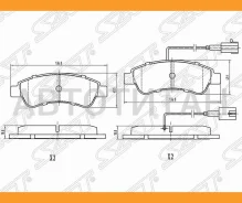 ������� ��������� (�����) Peugeot Boxer 06- / Citroen Jumper 06- / Fiat Ducato 06-, ������ ST1614412180 ����