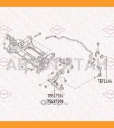 ����� �������� �������� ������ R Nissan X-Trail 00- TEE1750R TEE1750R ����