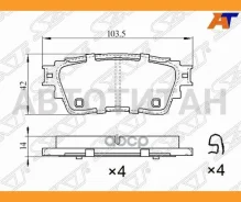 ������� ��������� (�����) Mitsubishi Outlander 02-22 / Eclipse Cross 17-22, ������ ST280023 ����