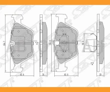 ������� ��������� (�������) BMW 3-Series 90-01 / 5-Series 88-04 / 7-Series 86-94 / X3 03-10, �������� ST34112282995 ����