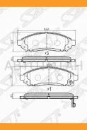 ������� ��������� (�������) Nissan Leaf 09-17 / Pathfinder 04-14 / Serena 05-19 / Frontier 04-21 / S, �������� ST41060EB326 ����