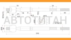 ���� ������� Toyota NOAH 2WD 01- ST4550380003 ����