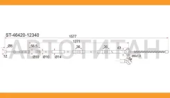 ���� ������� TY Corolla AE/EE9# 2WD 87-91, -RH SAT ST4642012340, ������ ST4642012340 ����