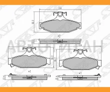 ������� ��������� (�����) SsangYong Korando 96-06 / Musso 93-05 / Rexton 01-17, ������ ST48413050A0 ����
