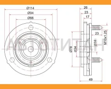����� �������� ������ Toyota Land Cruiser Prado (J90) 96-02 / Hilux Surf 95-00 (�����) ST4860935030 ����