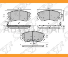 ������� ��������� (�������) Chery Tiggo 7 Pro 19- / Hyundai Sonata 04-10 / Tucson 04-21 / Kia Soul 0, �������� ST581011FE01 ����