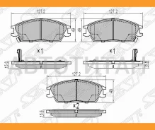 ������� ��������� (�������) Hyundai Elantra 90-93 / Getz 02-11 / Accent 94-17 / Lantra 90-95 / �����, �������� ST581011CA00 ����