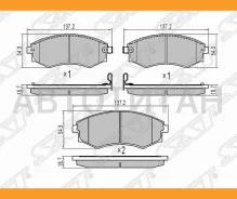 ������� ��������� (�������) Nissan Serena 91-01 / Toyota Hilux Pick Up 04-11 / Hyundai Galloper 97-0, �������� ST5810128A00 ����