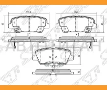 ������� ��������� (�����) Hyundai Elantra 10-16 / Santa Fe 05-21 / Kia Sorento 09-21 / Hyundai Avant, ������ ST583022WA70 ����