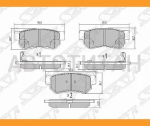 ������� ��������� (�����) Hyundai Elantra 00-12 / Getz 02-11 / Santa Fe 00-12 / Sonata 98-13 / Kia O, ������ ST5830226A00 ����