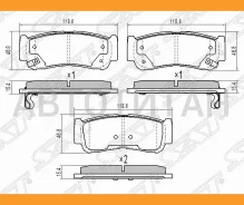 ������� ��������� (�����) Hyundai Santa Fe 05-12 / H1 97-07 / Starex 97-07 / SsangYong Rodius 04-18, ������ ST583022BA20 ����