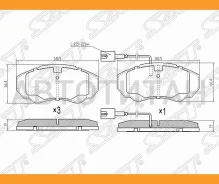 ������� ��������� (�������) Peugeot Boxer 06-14 / Citroen Jumper 94-14 / Fiat Ducato 06-14, �������� ST77364862 ����