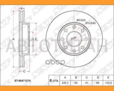 ���� ��������� (�����) Chevrolet Aveo 02-15 / Lanos 05-09 / Daewoo Lanos 97-08 / Nexia 94-16 / ��� � [ST96471274] ST96471274 ����