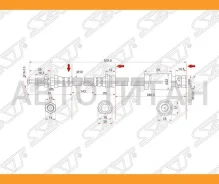 ����� ��������� �������� (�������) Mazda 2/Demio/Verisa/FORD Fiesta/Fusion 02- LH=RH, �����/������ STD43643980 ����