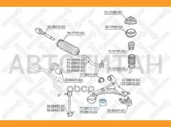 ����������� ������ ���� Hyundai iX35 2WD 10, Changan CS55 PLUS S203 21-24 7700512SX ����