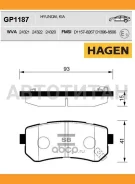 ������� ����. ���. Premium brake pads Hagen KIA Sportage 2010 - HI-Q GP1187 GP1187 ����