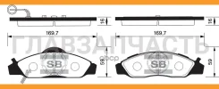 ������� ��������� (�������) SsangYong Korando 83-06 / Musso 93-05 / Musso Sports 02-06 HI-Q SP1150, �������� SP1150 ����