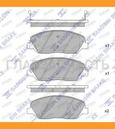 ������� �������� � Hyundai Santa Fe (CM) 2.7V6/2.0CRDi 05 SP1194SNS GDB3418 [581014DU00] HI-Q SP1194 SP1194 ����